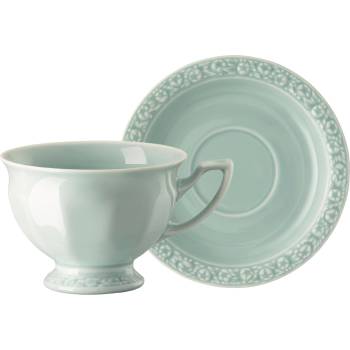 Rosenthal Чаша за кафе Maria en Vogue Mint с чинийка 180 мл (10430 407167 14742 + 10430 407167 14741)