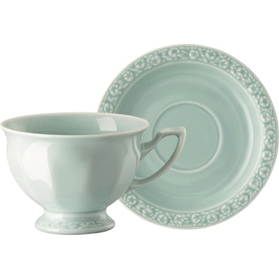 Rosenthal Чаша за кафе Maria en Vogue Mint с чинийка 180 мл (10430 407167 14742 + 10430 407167 14741)
