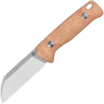 QSP Knife Baby Penguin 14C28N, 2 tone stonewash-satin, G10 + copper foil QS130BP-C1