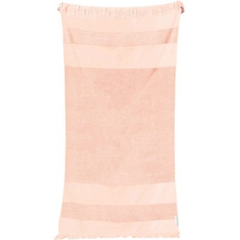 Sunnylife Summer Stripe Ružová bavlnená plážová osuška 175 x 90 cm