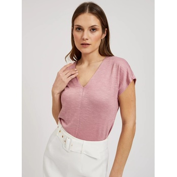 Moodo Розова тениска с V-образно деколте Moodo Moodo | Rozov | ЖЕНИ | 46