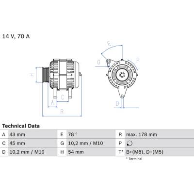 BOSCH Generátor 0986042071