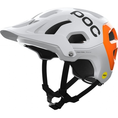 POC Tectal Race MIPS NFC, Hydrogen White/Fluorescent Orange AVIP 2023 – Zboží Dáma