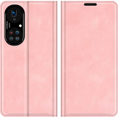 GKK Кожен Калъф за Huawei P50 Pro, Horse Book Case, Розов (5901017201451)