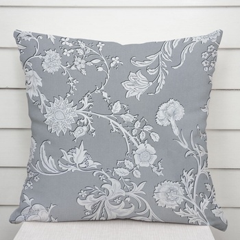 Biante PM-046 zámocké kvety na svetlo sivom 50 x 50 cm