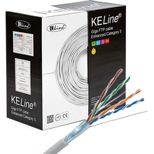 KELine KE300S24LSOH-Dca-RLX Cat 5E, FTP, LSOH, Dca - s2, d1, a1, v krabiciach, 305m