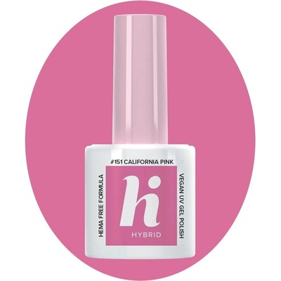 HI Hybrid Hema Free Lakier Hybrydowy Palm Springs 151 California Pink 5 ml