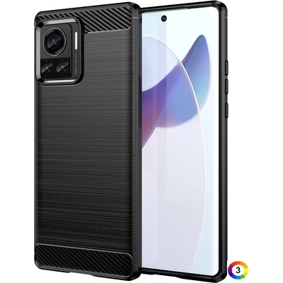 Motorola Moto X30 Pro/Edge 30 Ultra Удароустойчив Carbon Fiber Калъф и Протектор