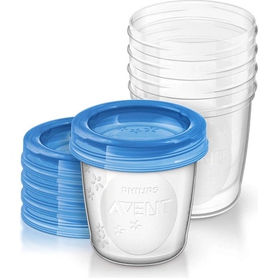 Philips AVENT Контейнери за Съхранение на Кърма 180 мл - Практичен Комплект от 5 бр (Via)