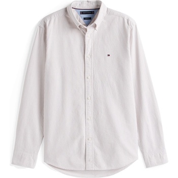 Tommy Hilfiger CORE 1985 FLEX OXFORD STRIPE SHIRT - Safari 0BJ