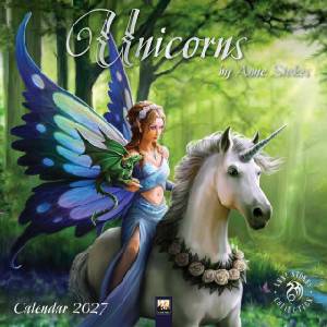 Flame Tree Publishing Unicorns by Anne Stokes Wall Calendar 2027 (Art Calendar) | WALL