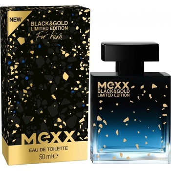 Mexx Black & Gold Limited Edition toaletná voda pánska 50 ml