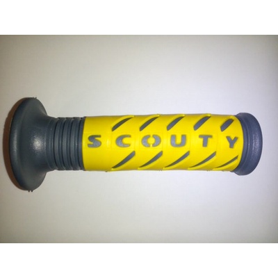 ARIETE gripy 10699-GGI SCOUTY (120 mm) bez otvoru barva žlutá/šedá