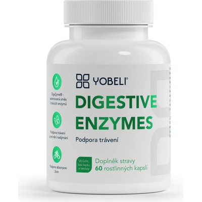 Yobeli Tráviace enzýmy DigeZyme 60 kapsúl