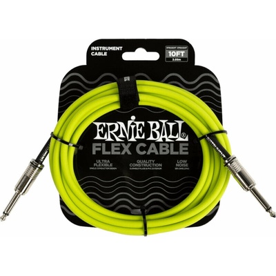 Ernie Ball Flex Green 3 m Директен - Директен Инструментален кабел (P06414)