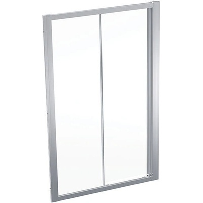 Geberit Geo posuvné dveře, 120x190 cm, sklo transparent, rám stříbřitá 560.153.00.2