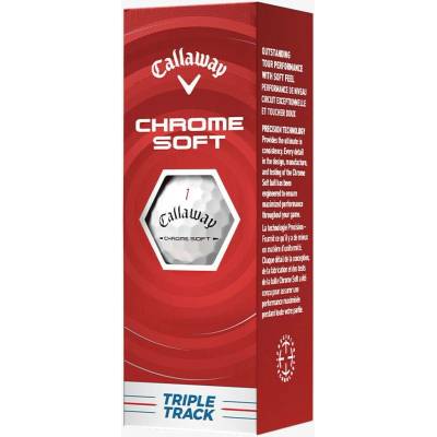 Callaway Chrome Soft Triple Track bílé 3 ks