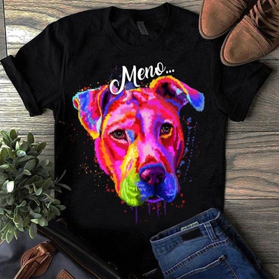 Tričko s potlačou Pitbull čierne
