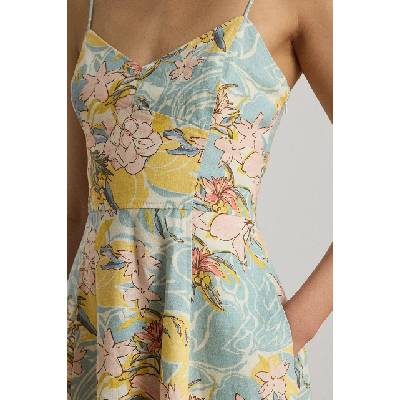 Ralph Lauren рокля с висока талия от лен (200P08951)