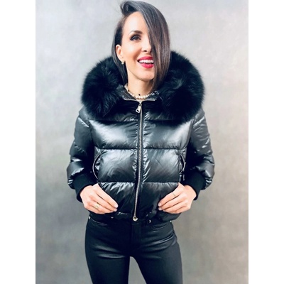 Max Original Leather Dámska páperová bunda BDF02 black