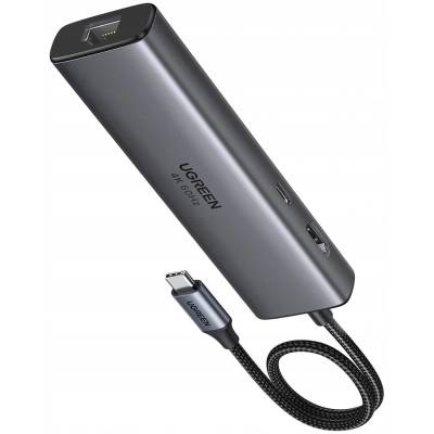 UGREEN REVODOK 6-IN-1 4K@60HZ HDMI ETH DOCK Докинг Док Сив (45000)