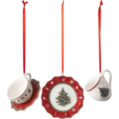 Villeroy & Boch Toy 's Delight Decoration Vianočná závesná ozdoba Servis 3ks