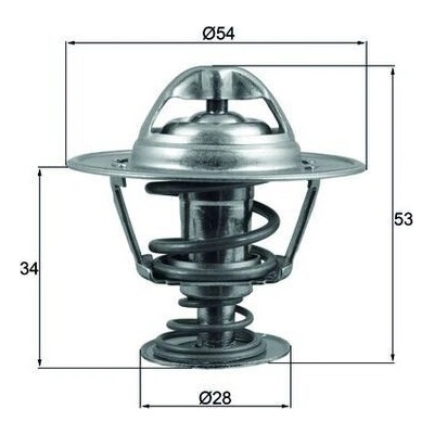 Termostat, chladivo MAHLE TX 203 88D