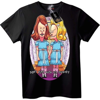 NOONEBRAND Тениска Близнаци Grady: Не Играйте с Нас - 4XL, White