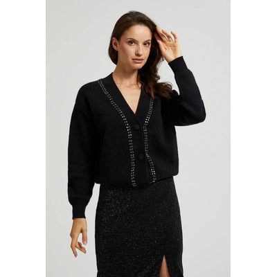 Moodo Черен жилетка с декорация от мъниста Moodo Moodo | Cheren | ЖЕНИ | XS