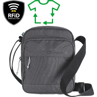 LifeVenture RFiD Shoulder Bag Recycled Цвят: сив