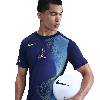 Футболна фланелка Nike Tottenham Hotspur Third Pre Match Shirt 2025 2026 Adults - Blue/Yellow