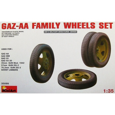 MiniArt GAZ-AA Family Wheels Set 1:35