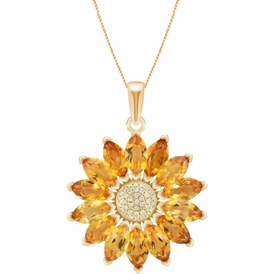 Eppi Citrínová slunečnice v přívěsku Kapwea P32886