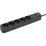 MONTIS Power Strip Surge Protector Black 5-Outlet 5m MT187-BK-5