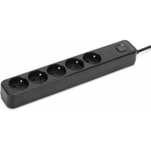 MONTIS Power Strip Surge Protector Black 5-Outlet 5m MT187-BK-5