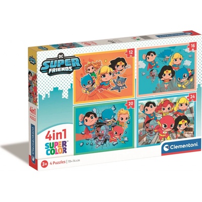 Clementoni DC Super Friends 4v1 12+16+20+24 dielov