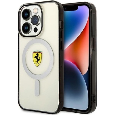 Ferrari Кейс Ferrari FEHMP14LURKT за iPhone 14 Pro 6.1", прозрачен / прозрачен, твърд, Outline Magsafe (FER000571-0)
