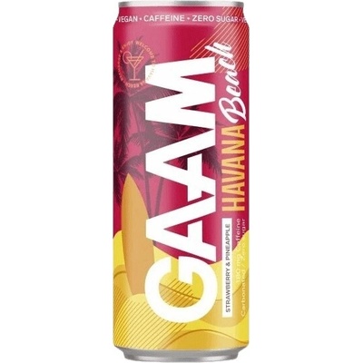 Gaam Energetický Nápoj Jahoda Ananas 330 ml