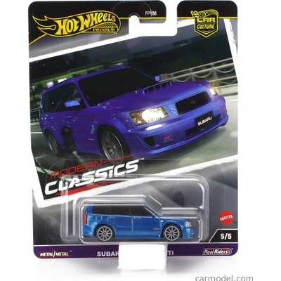 Mattel hot wheels Subaru Forester Sti 2007 Blue Met 1:64