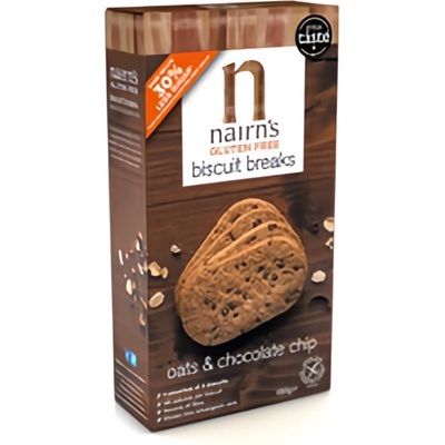 Nairns Ovesné sušenky s čokoládou bez lepku 160 g