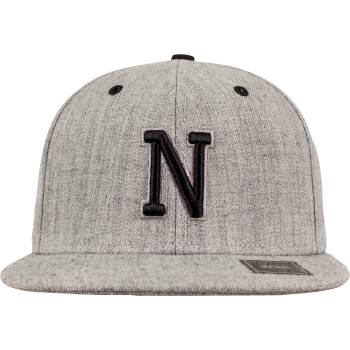 Urban Classics Шапка с козирка в сиво Letter Snapback NUB-10532-00349 - Сив, размер htgrey/L