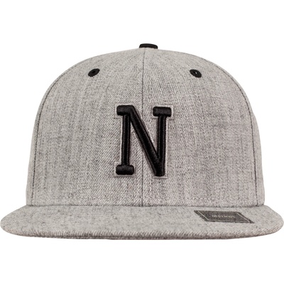 Urban Classics Шапка с козирка в сиво Letter Snapback NUB-10532-00349 - Сив, размер blk/Y