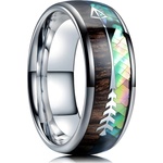 HARAHU Пръстен Arrow - Кафяв / Многоцветен / 57mm KP32484