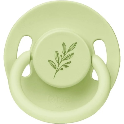 Wee Baby Каучукова залъгалка Wee Baby - Baby Pure, 6-18 месеца, зелена (699)
