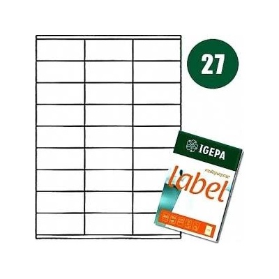 Igepa Group Mondi LABELS A4 IGEPA 70.0 X 32.0 MM WHITE (100)