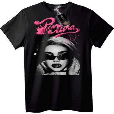 NOONEBRAND Тениска Futura лого - Черна - S, Black