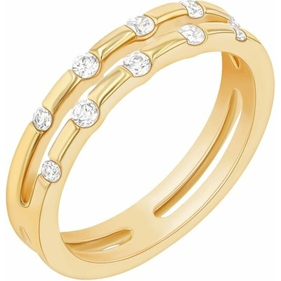 Eppi Dvojitá obručka s lab grown diamantmi Luis R42969