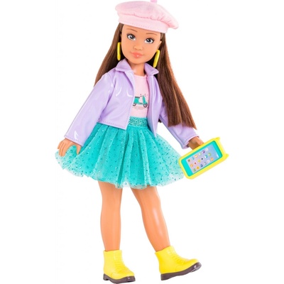 Corolle Luna Milan Fashion Week Set s dlhými hnedými vlasmi 28 cm
