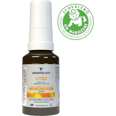 Vegetology Vitamín D3 Vitashine ve spreji 1000 IU 20 ml