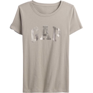 GAP V-ss logo classic tee бежово xs (776775-11)